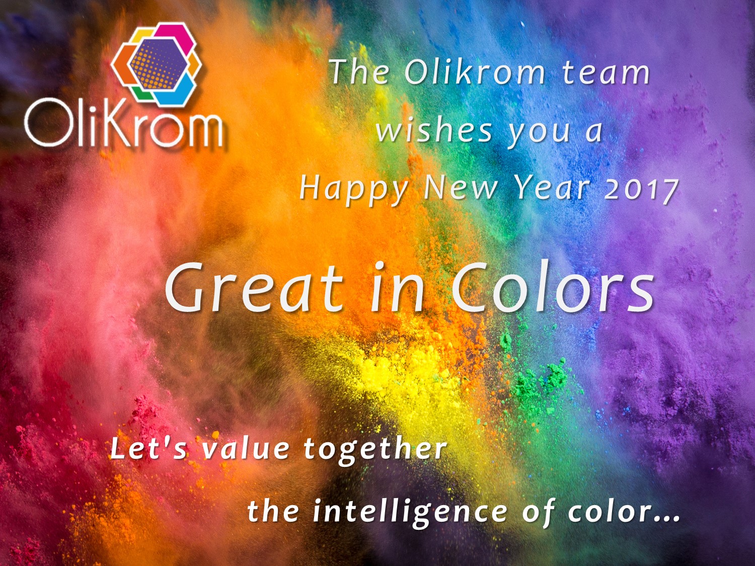 The Olikrom Team Wishes You A Happy New Year 2017 Olikrom