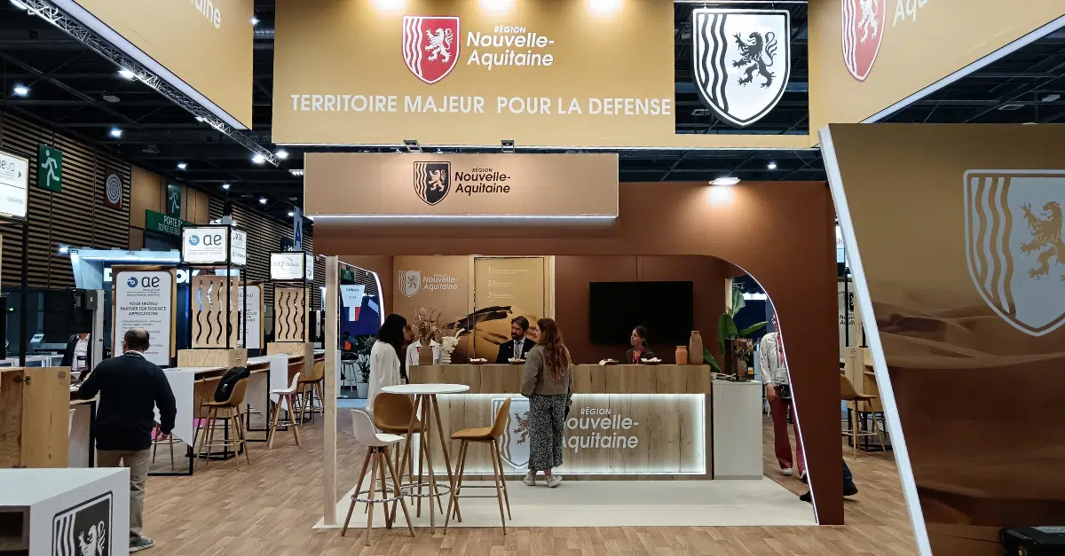 Stand Région Nouvelle Aquitaine au Salon Eurosatory